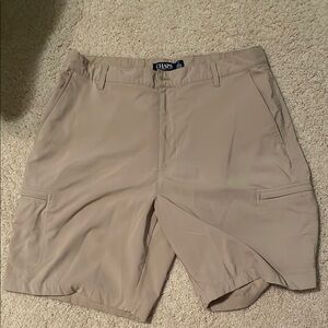 Chaps Tan Cargo Shorts with Relaxed Fit